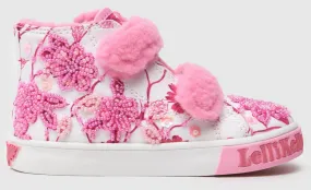 LELLI KELLY TODDLER LKED 4372 BROOK MID FLUFFY HI-TOPS WHITE