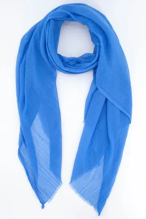 Lightweight Electric Blue Scarf