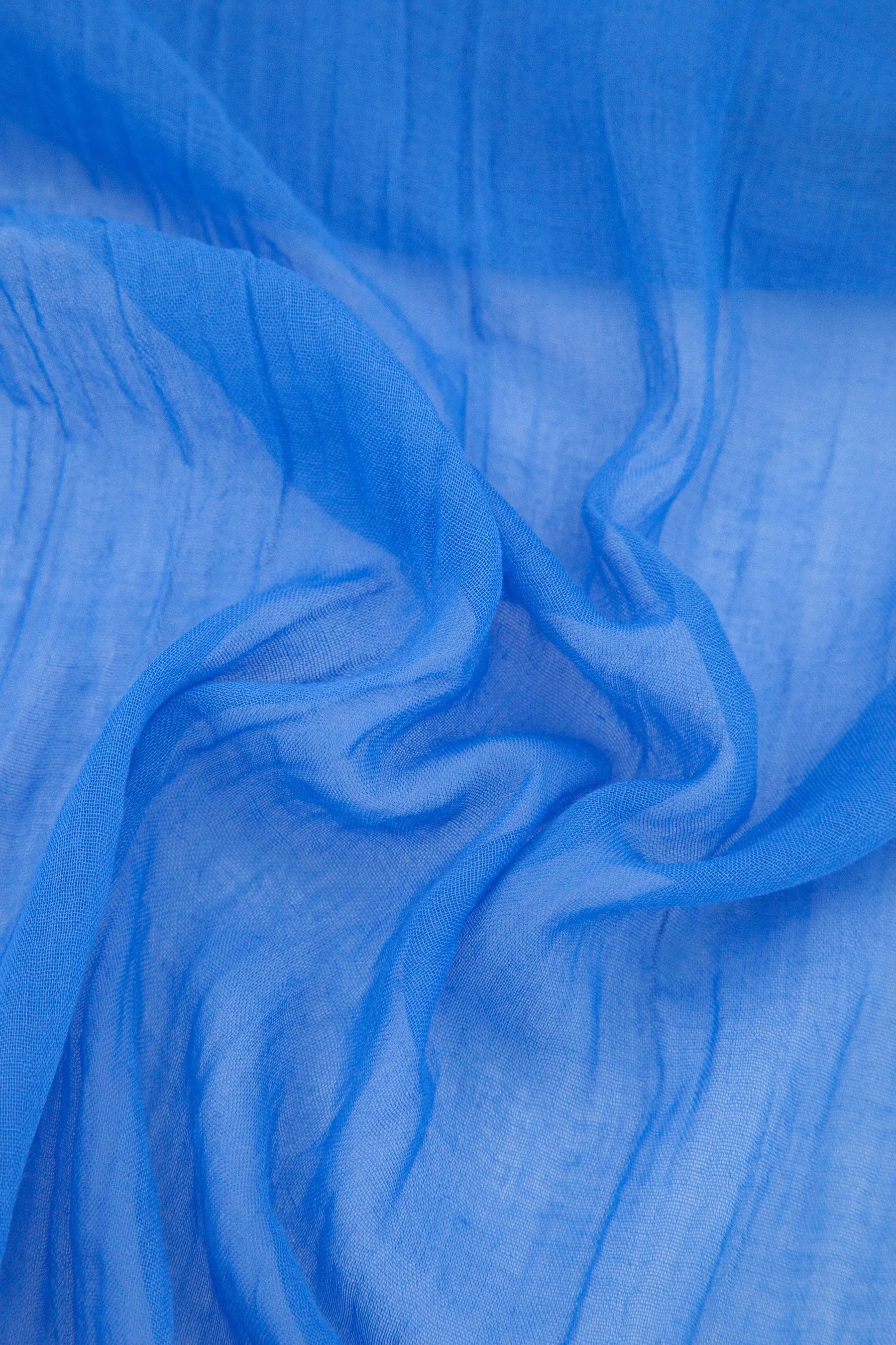 Lightweight Electric Blue Scarf