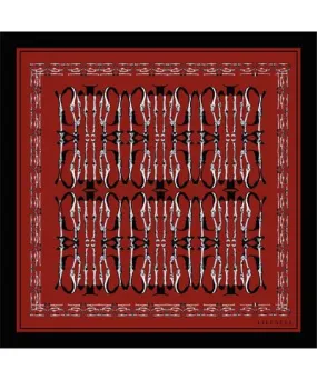 Lili Sell Women's Red / Black The Red Rum Silk Scarf