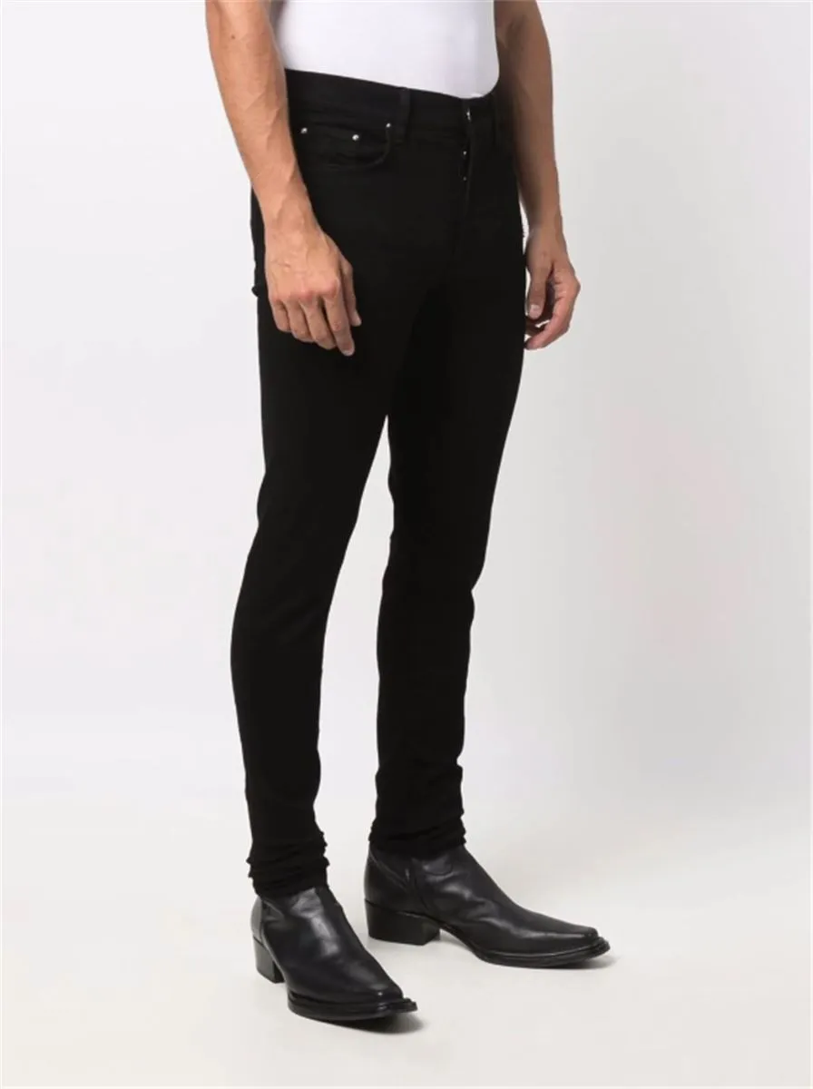 LOGO-PLAQUE SKINNY JEANS