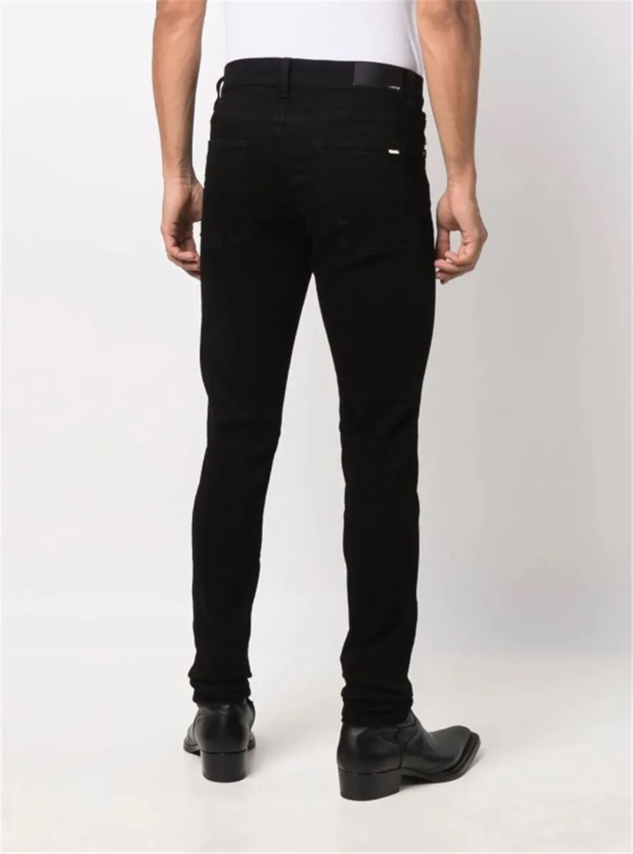 LOGO-PLAQUE SKINNY JEANS