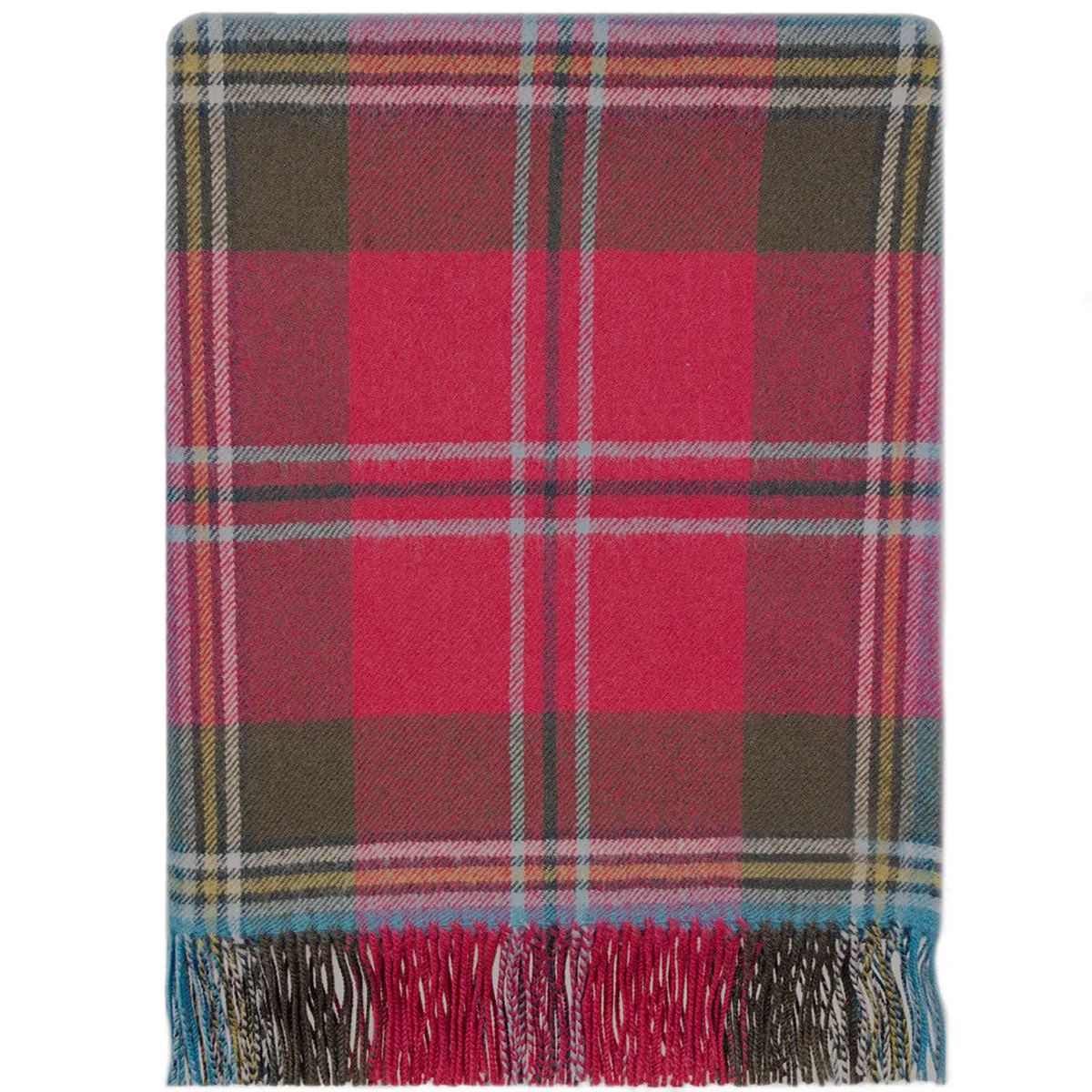 MacLean of Duart Weathered tartan lambswool Blanket