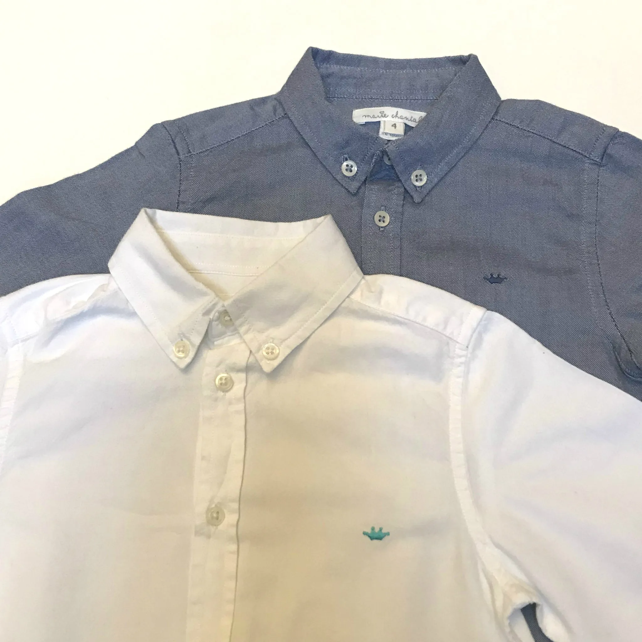 Marie-Chantal Blue Chambray Shirt: 4 Years