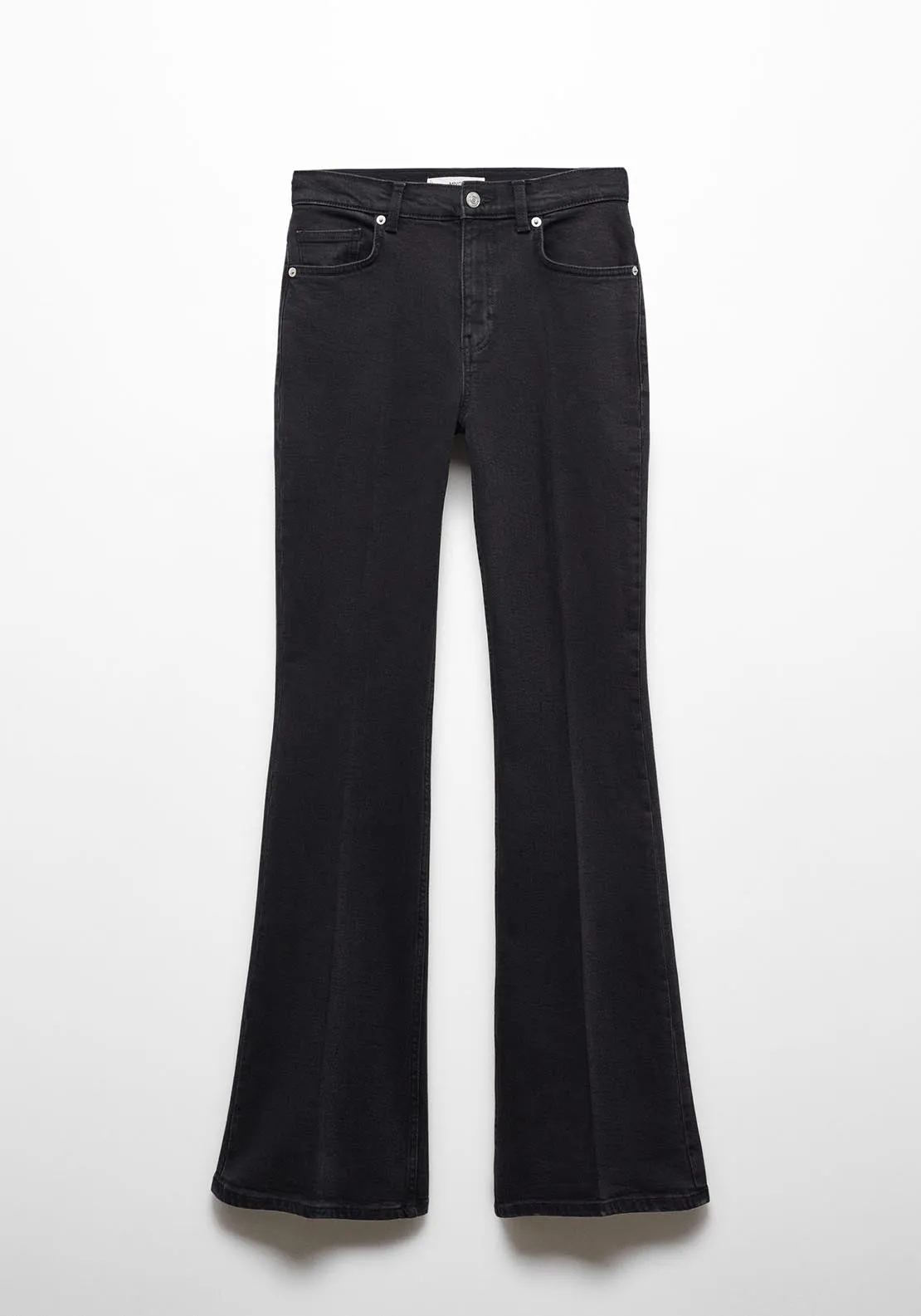 Medium-rise flared jeans