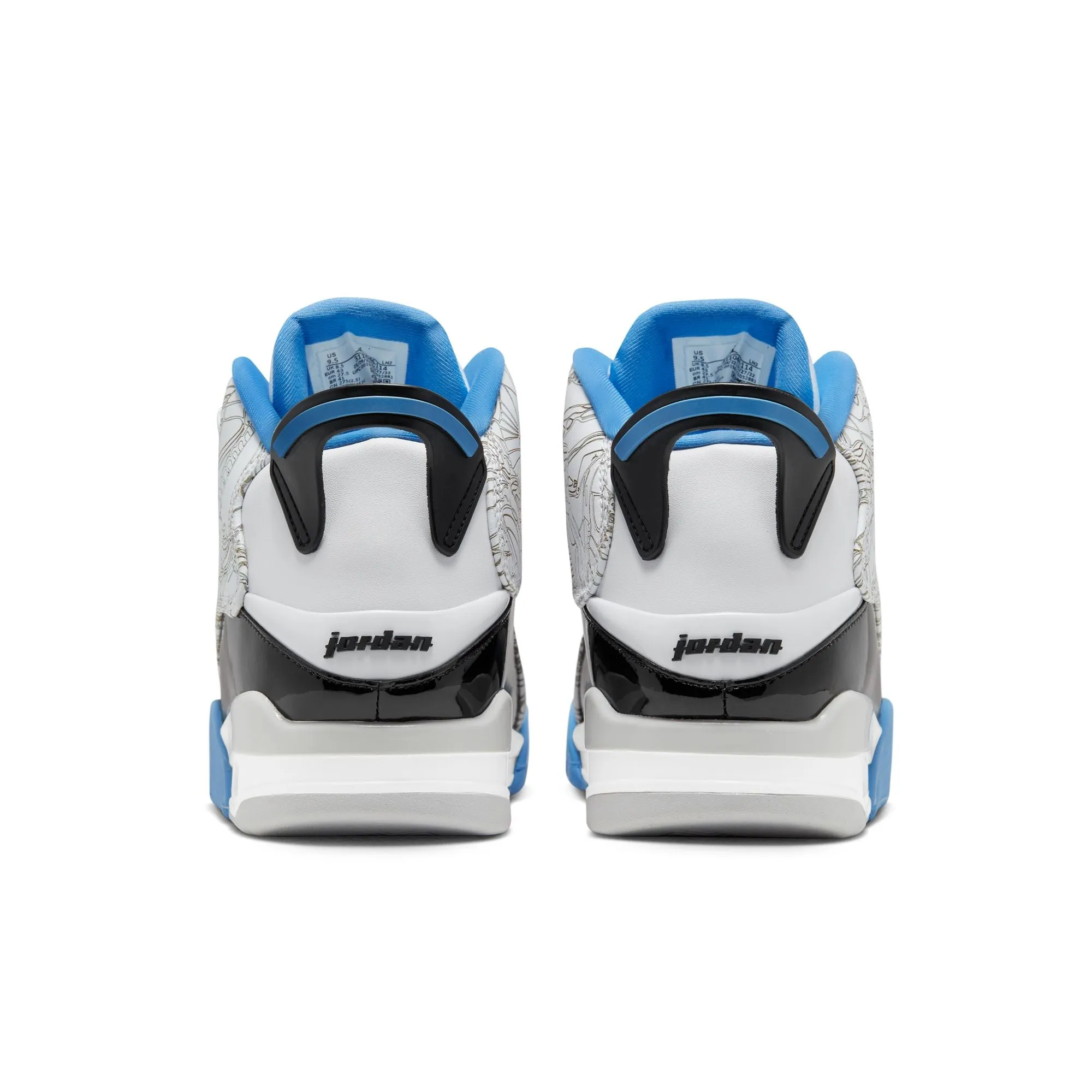 Men's Air Jordan Dub Zero - WHITE/ CAROLINA-BLUE