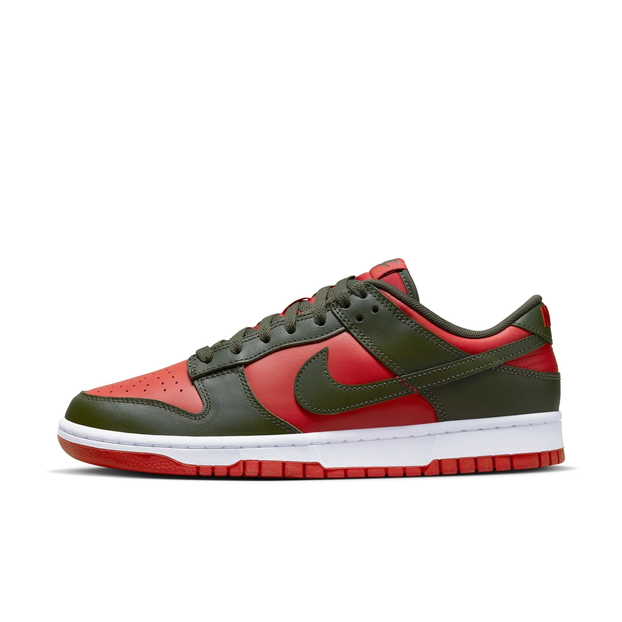 Men's Nike Dunk Low Retro-MYSTIC RED/CARGO KHAKI-MYSTIC RED-WHITE