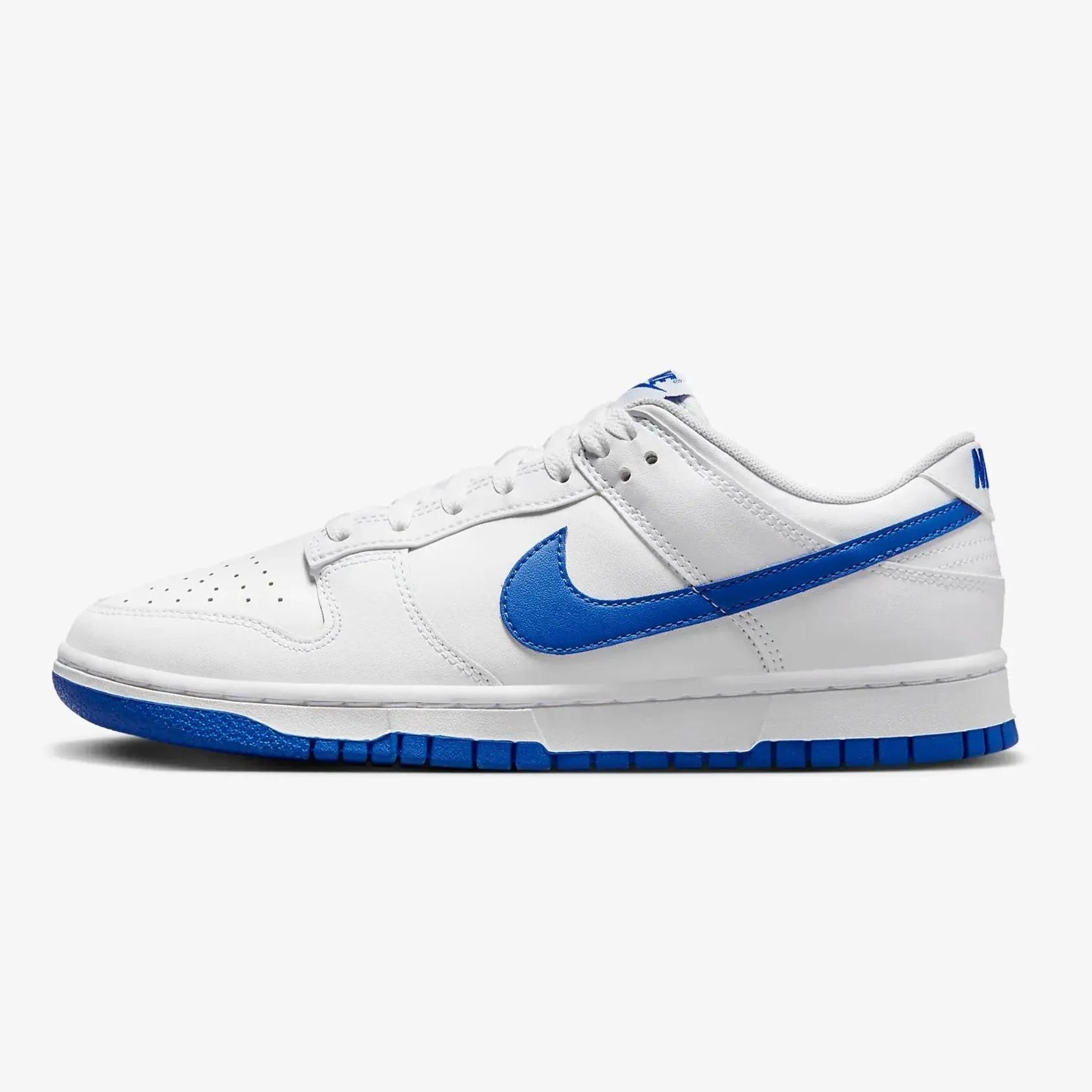 Men's Nike Dunk Low Retro - White/Hyper Royal