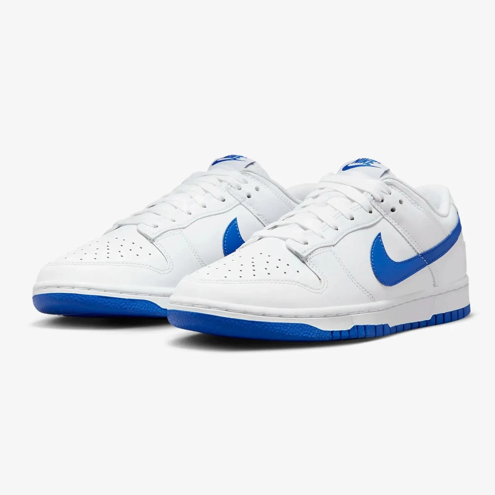 Men's Nike Dunk Low Retro - White/Hyper Royal