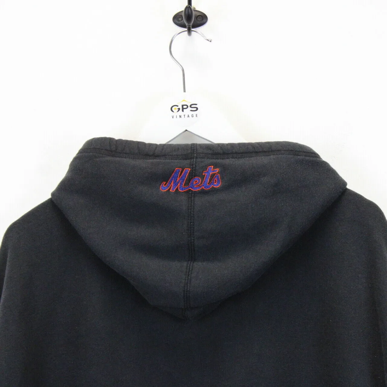 MLB 90s New York METS Hoodie Black | XL