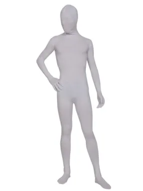 Morph Suit White Lycra Spandex Fabric Zentai Suit Unisex Full Body Suit