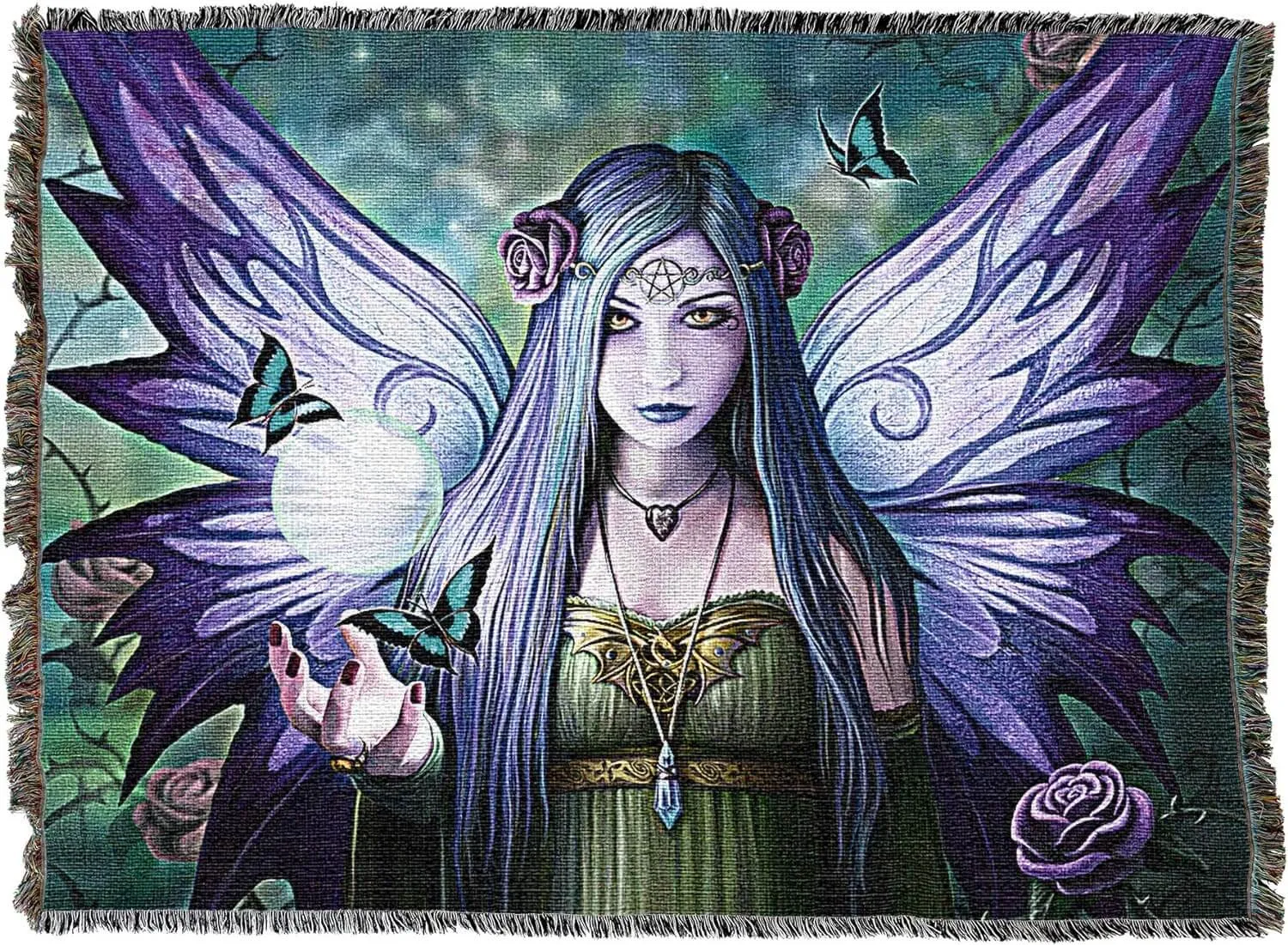 Mystic Aura Tapestry Blanket