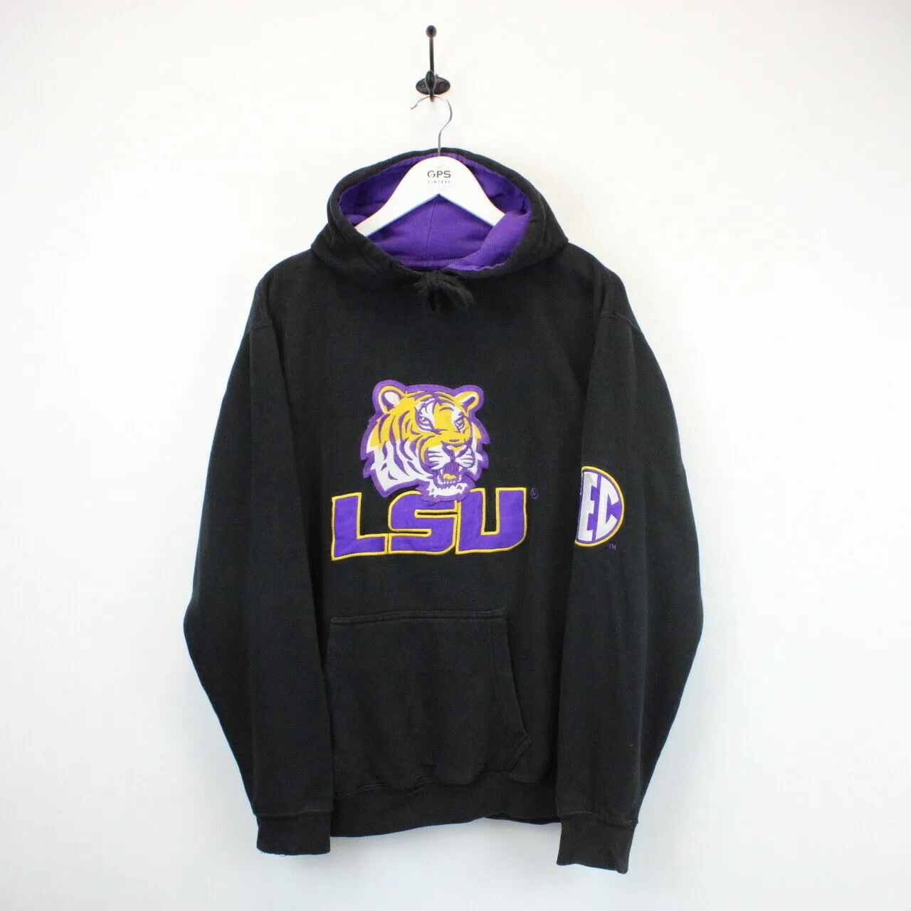 NCAA LSU TIGERS Hoodie Black | Medium