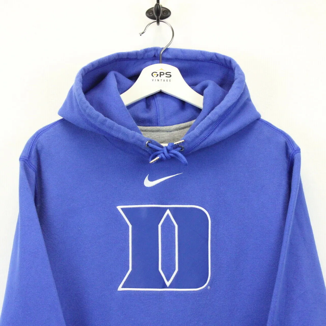 NCAA NIKE 00s DUKE BLUE DEVILS Hoodie Blue | Large