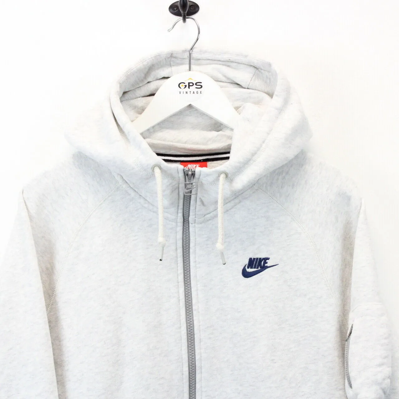 NIKE 00s Hoodie Light Grey | Large