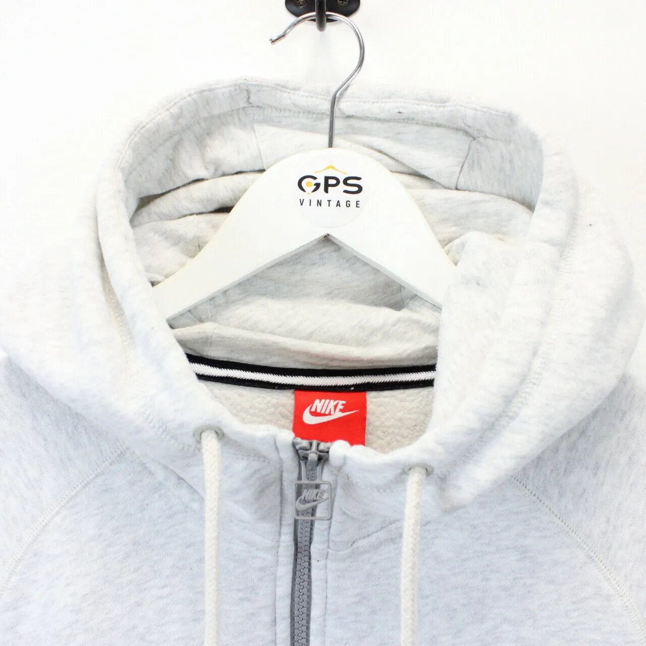 NIKE 00s Hoodie Light Grey | Large