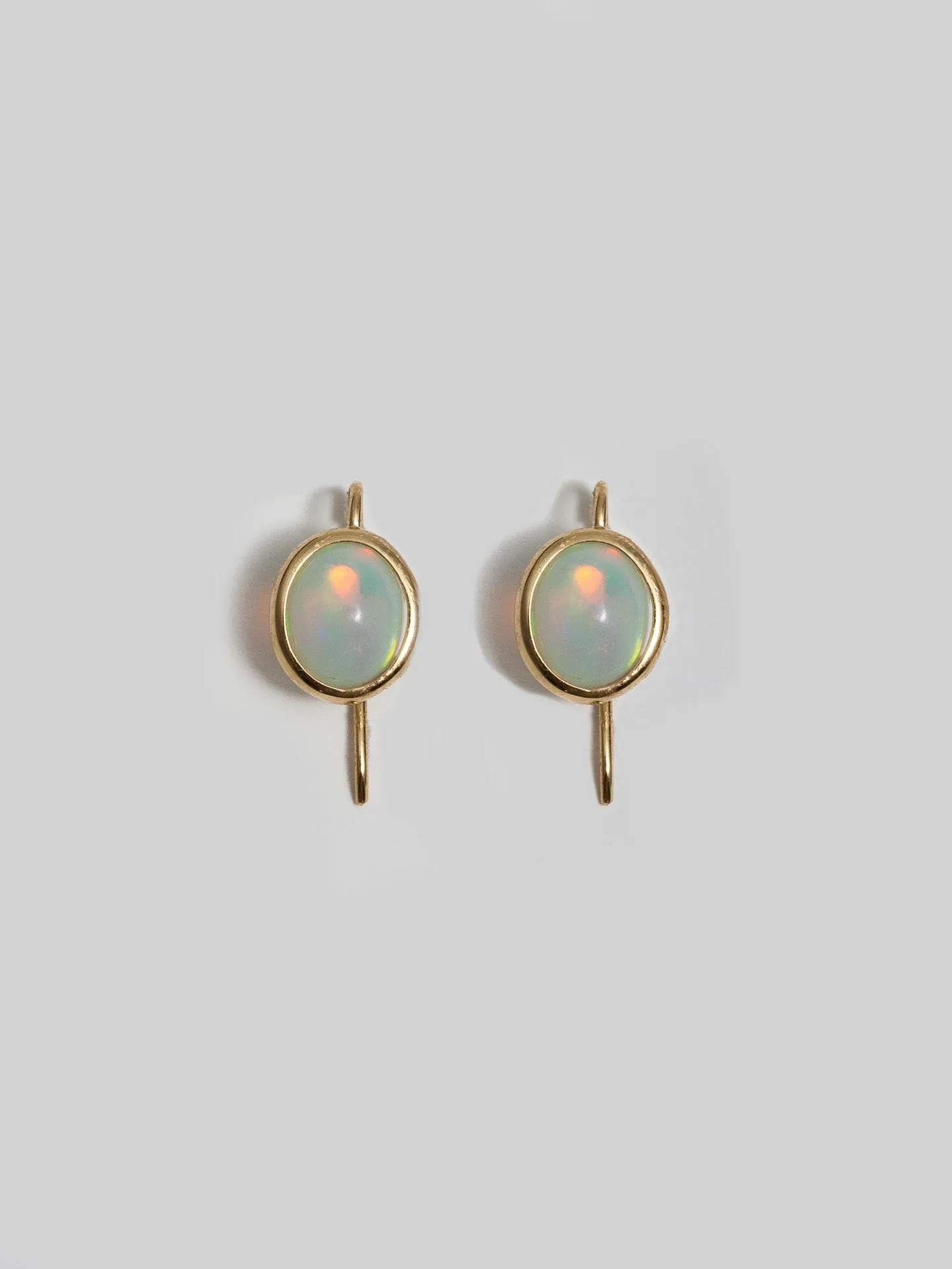 Opal French Hook Earrings