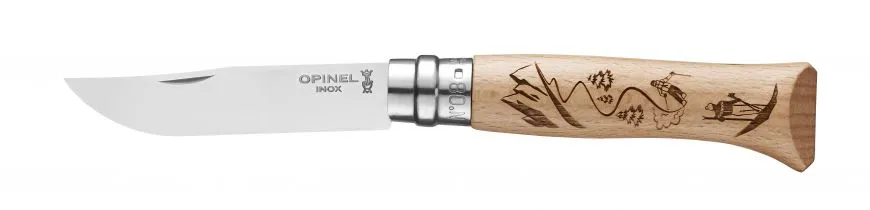 OPINEL - Engraved No 8 Alpine Adventures Skiing Knife