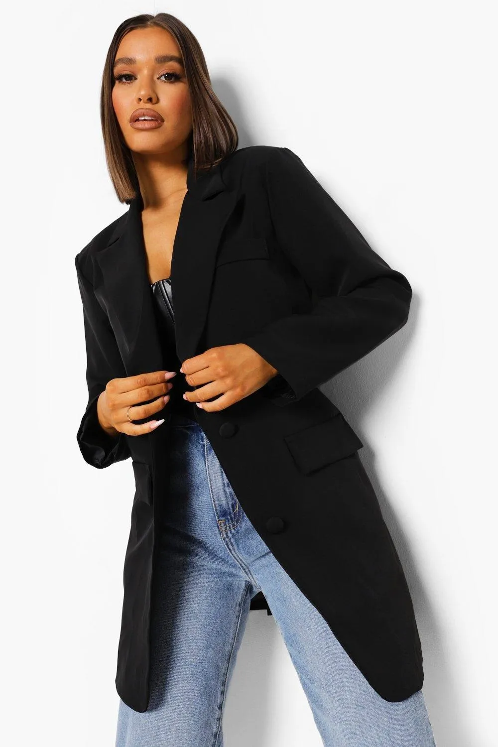 Oversized Single Breasted Dad Blazer