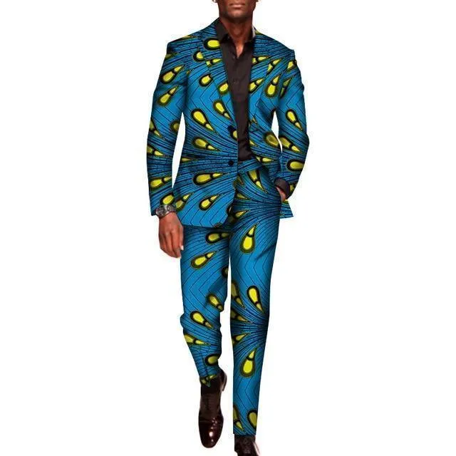 Peacock African Two Piece Suit