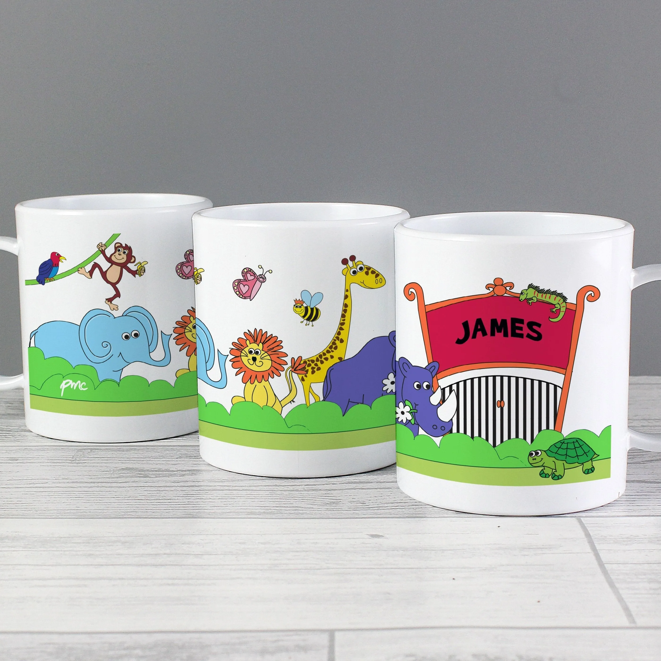 Personalised Zoo Plastic Mug