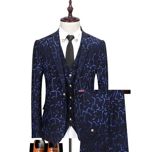 Pietro Galaxy Three Piece Suit