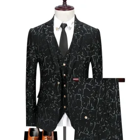 Pietro Galaxy Three Piece Suit