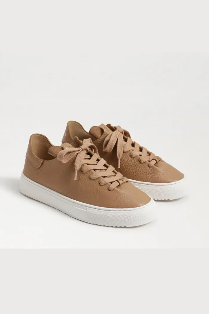 Poppy Lace Up Sneaker - Camel Leather