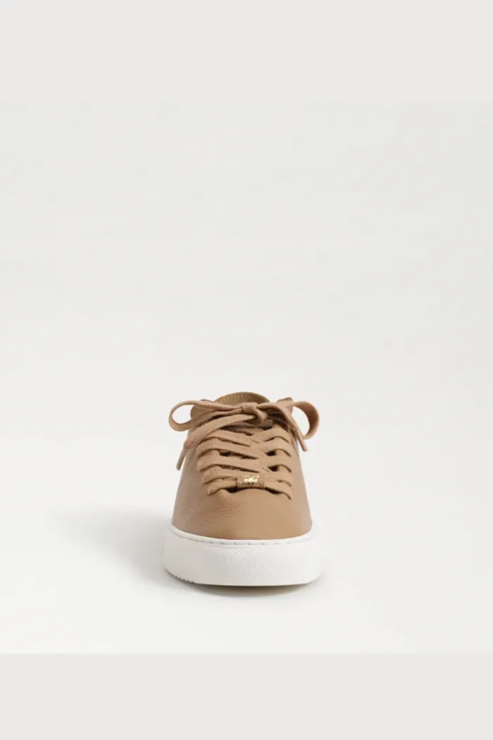 Poppy Lace Up Sneaker - Camel Leather