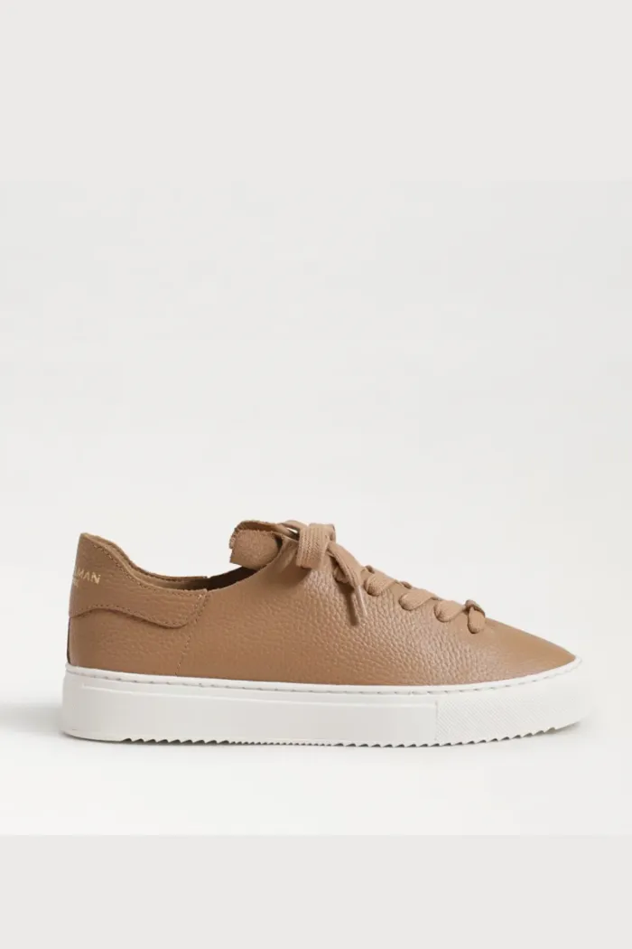 Poppy Lace Up Sneaker - Camel Leather