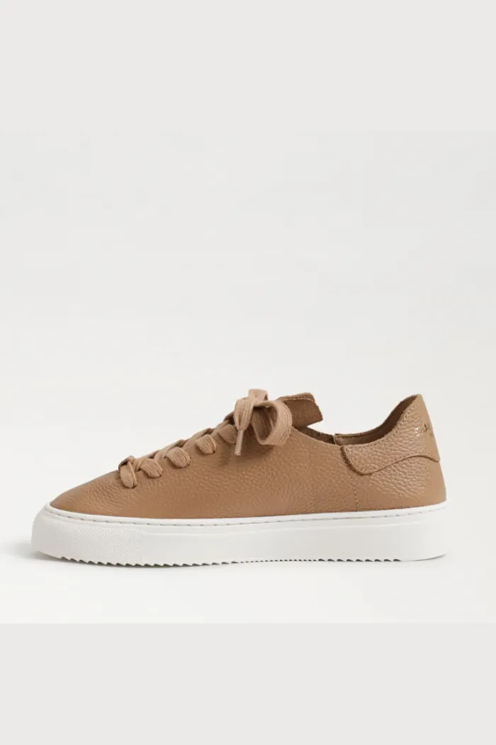 Poppy Lace Up Sneaker - Camel Leather