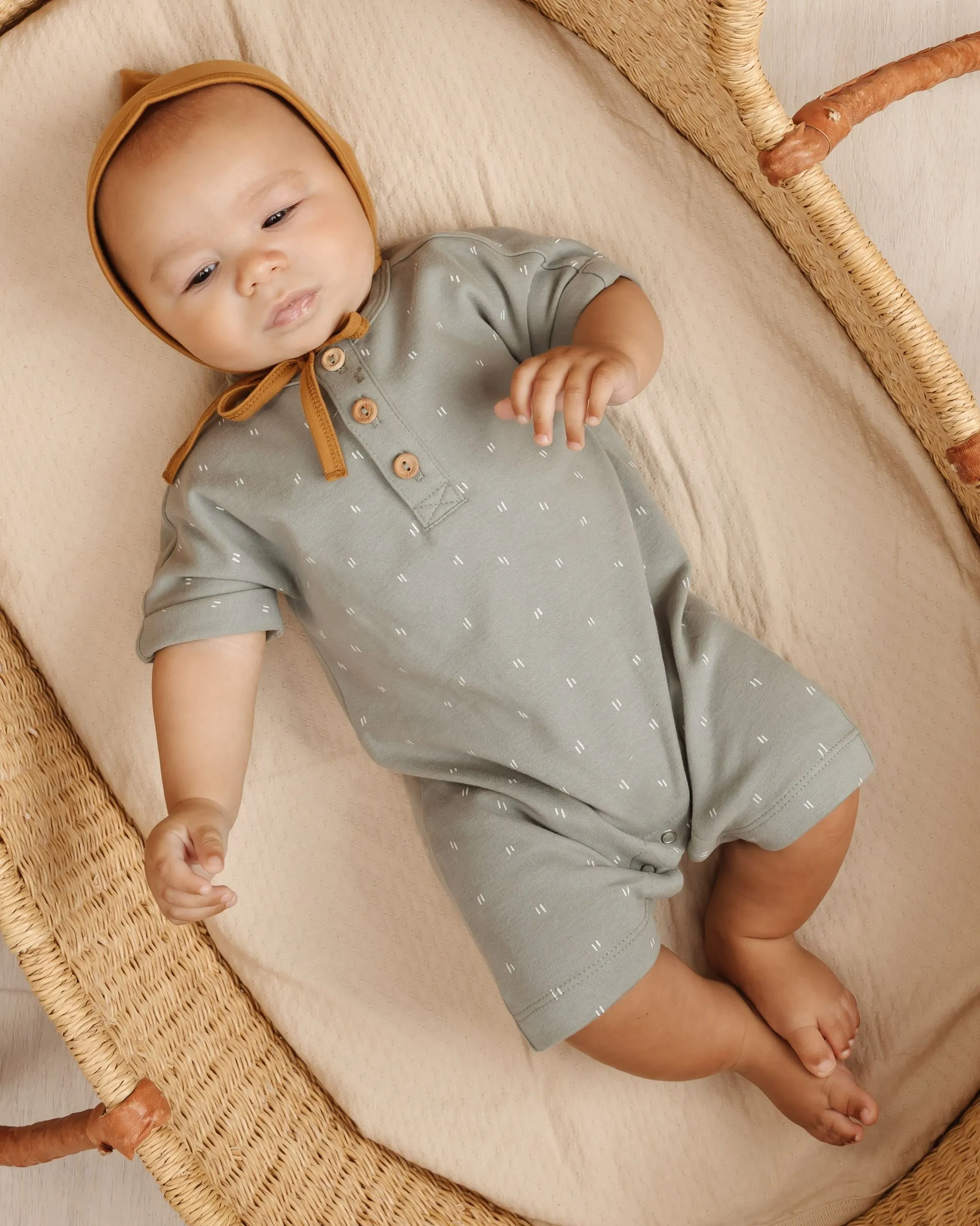 Quincy Mae Short-Sleeve Romper | Dash