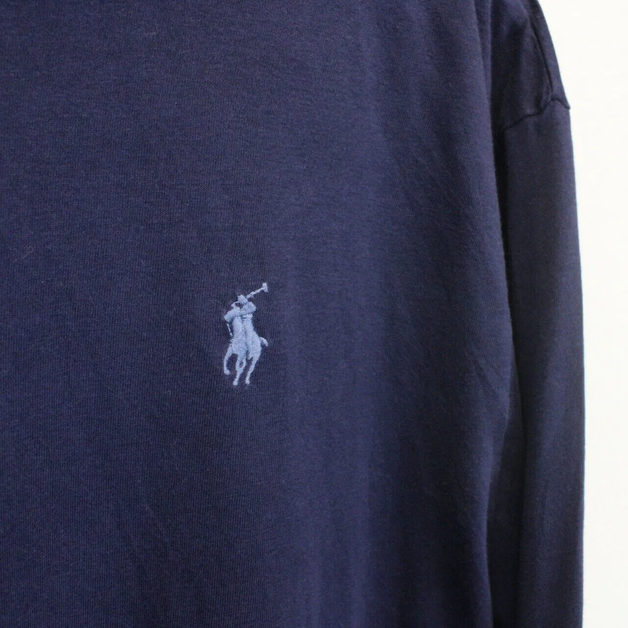 RALPH LAUREN Hoodie Navy Blue | Large