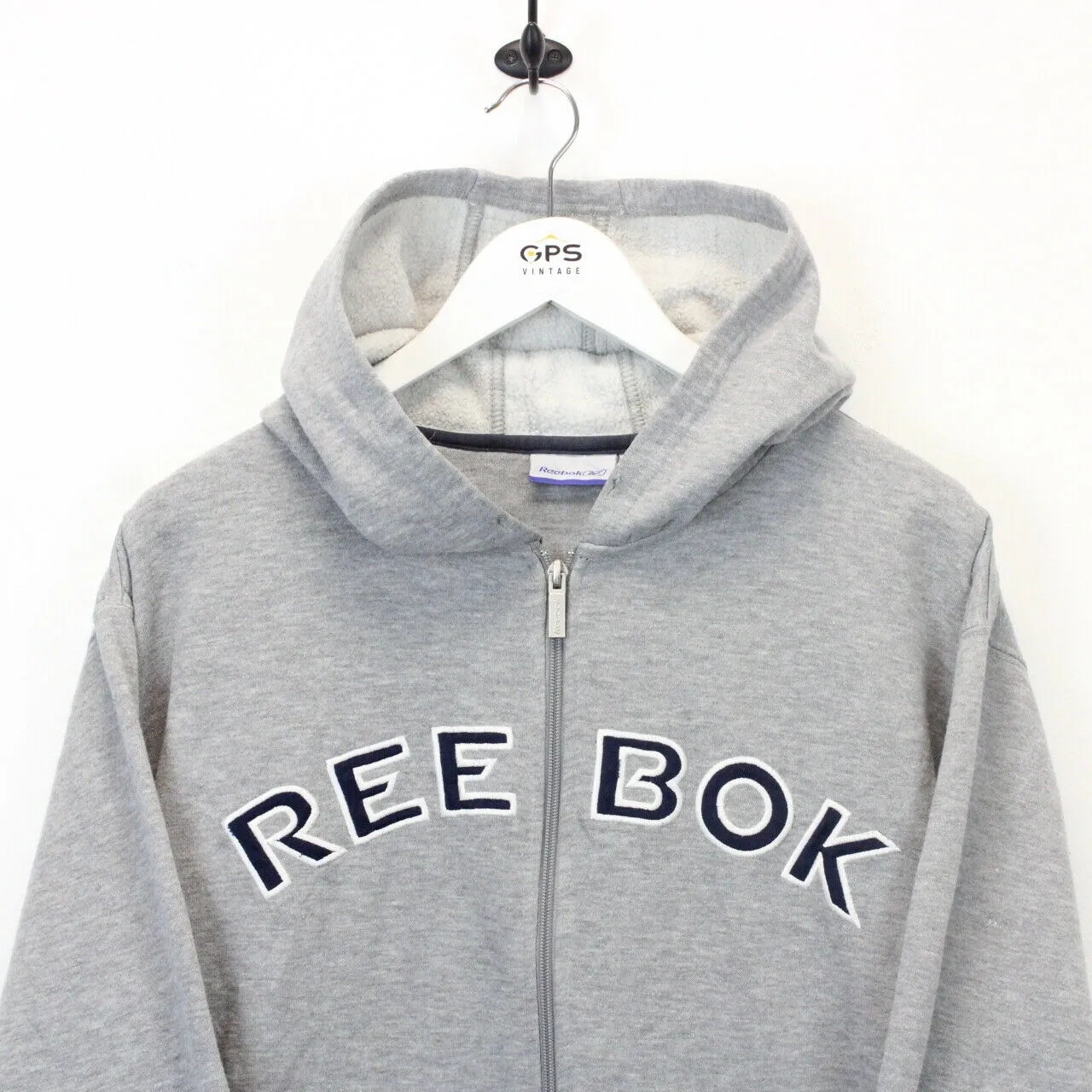 REEBOK 90s Hoodie Grey | Medium