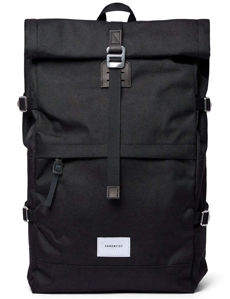 Sandqvist Bernt Backpack Black Black Leather