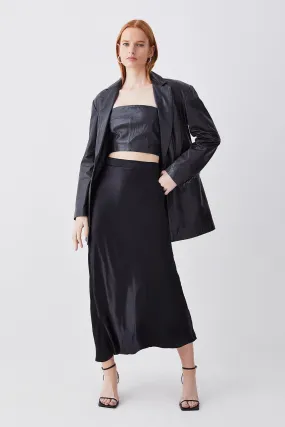 Satin Woven Skirt | Karen Millen