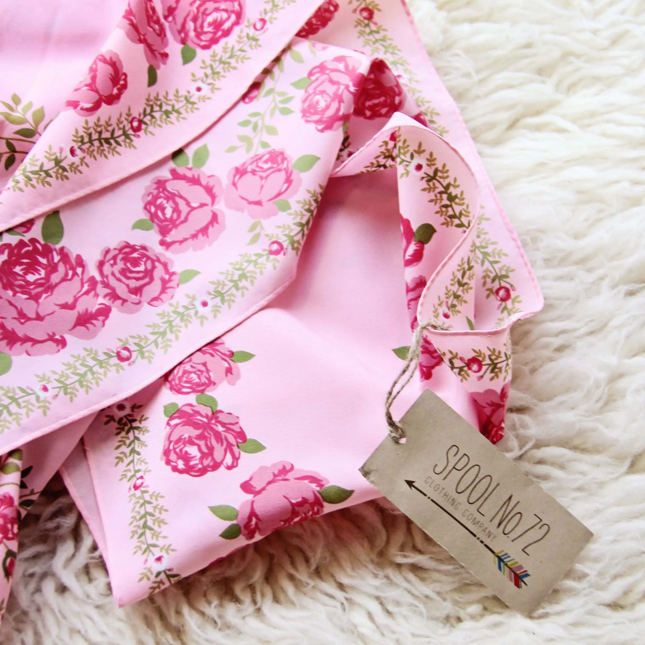 Shaded Rose Vintage Scarf