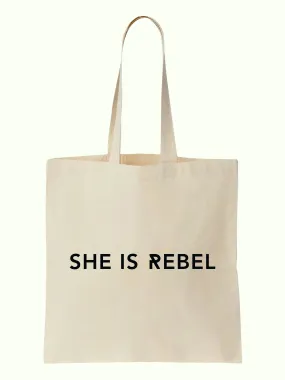 SHE IS REBEL Tote Bag