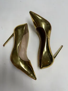 Shoes Heels Stiletto By Steve Madden In Gold, Size: 11