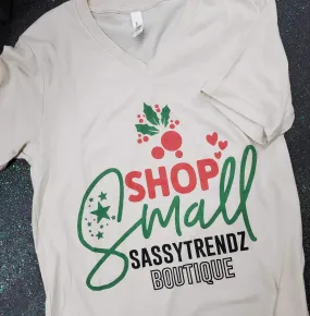 Shop Small Christmas Sassy Tee