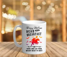 Sleepy Hollow Dead And Breakfast Mugs || Pumpkin Patch Halloween Mug || Headless Horseman Sleepy Hollow