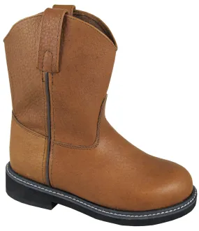 Smoky Mountain Boots Toddler Boys Jackson Brown Leather Cowboy Welly