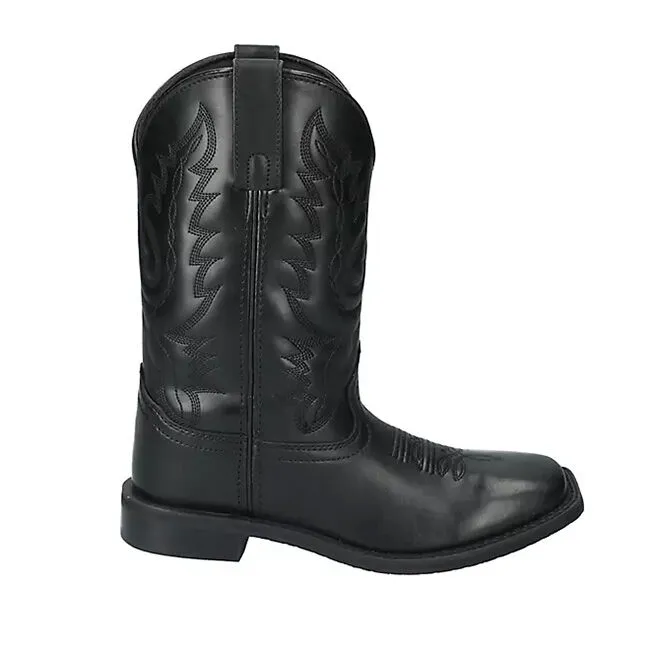 Smoky Mountain Boots Women's Outlaw Square Toe Western Boots - Black