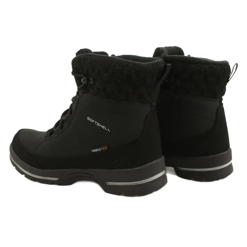 Snow boots softshell with membrane American Club SN02 / 22 black