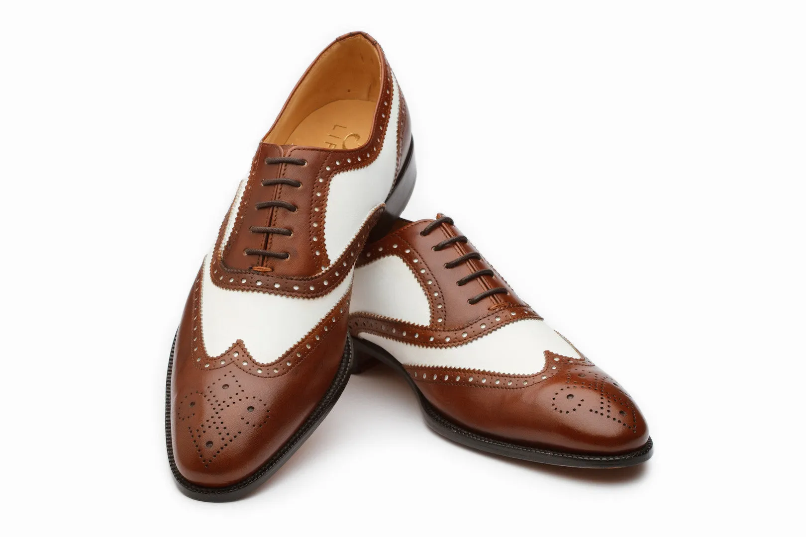 Spectator Wingtip Oxford - Brown/White