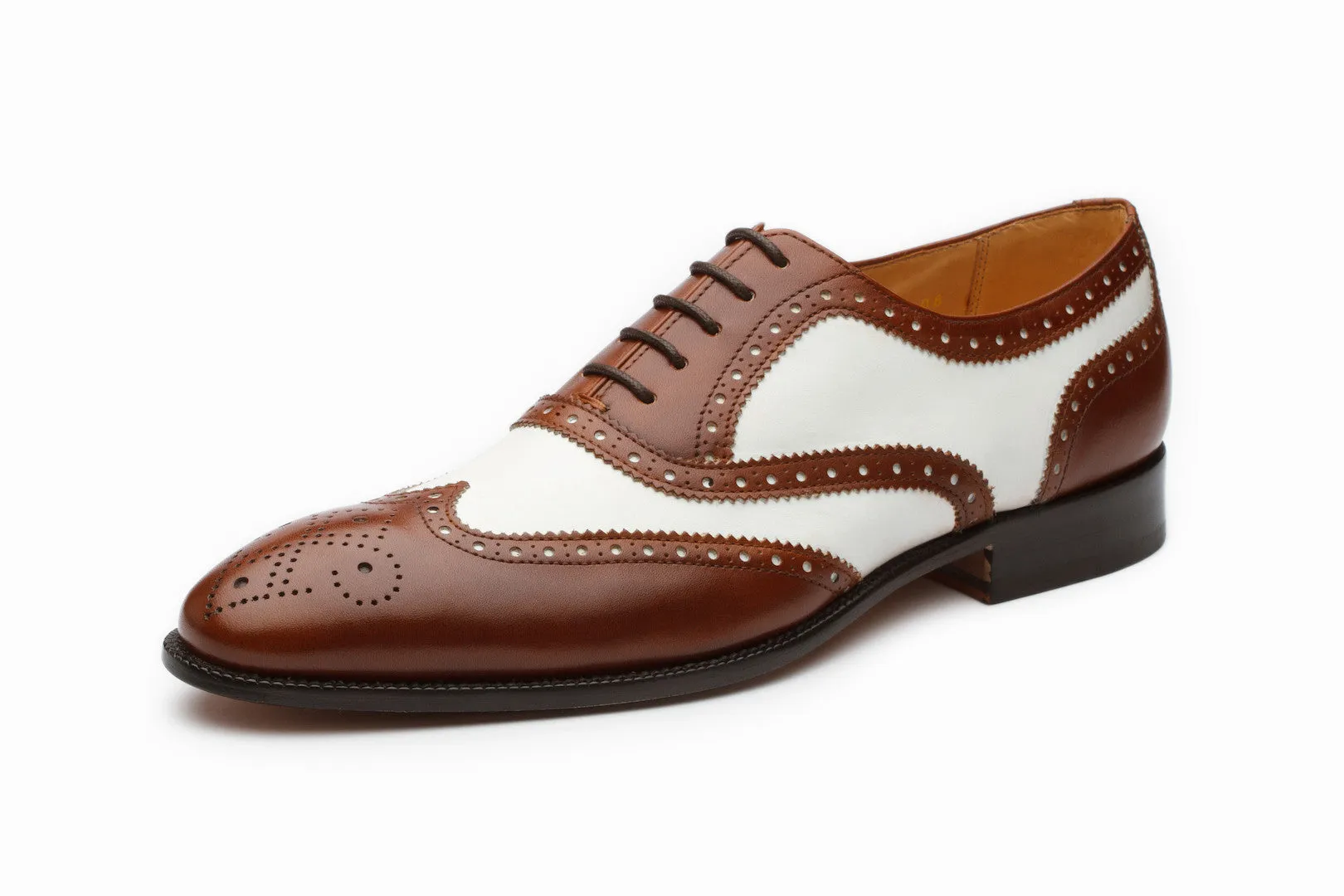 Spectator Wingtip Oxford - Brown/White