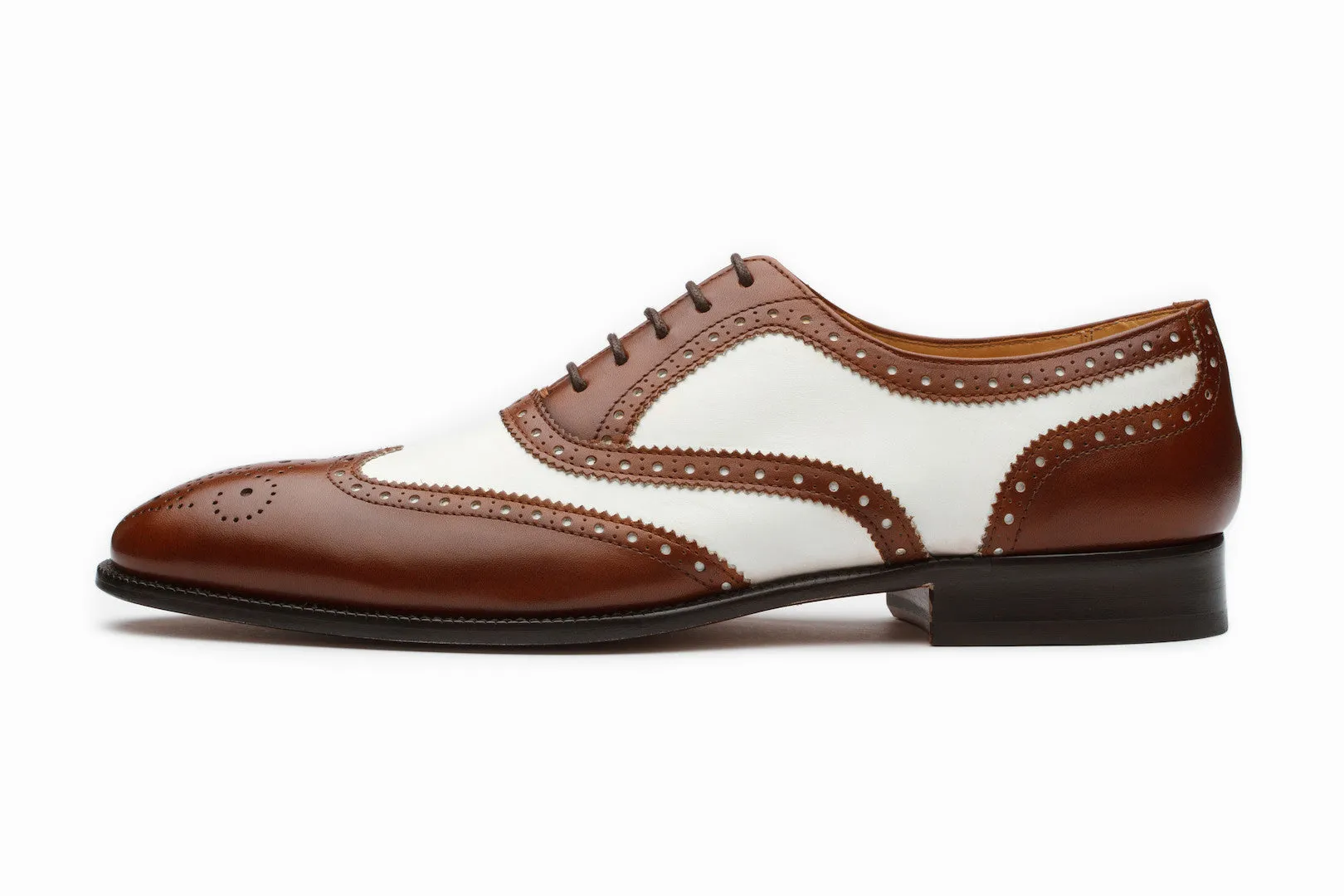 Spectator Wingtip Oxford - Brown/White