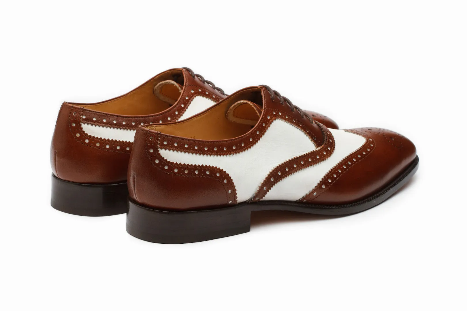 Spectator Wingtip Oxford - Brown/White