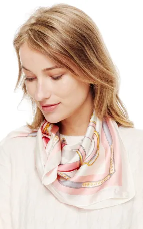 SPSS2059 Multi Printed Silky Bandana Scarf