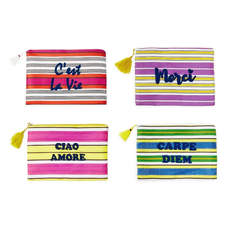 STRIPE MESSAGE POUCH